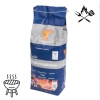 DUŻY SREBRNY GRILL KOMIN DO ROZPALANIA GRILLA + WĘGIEL DRZEWNY WOREK 3KG