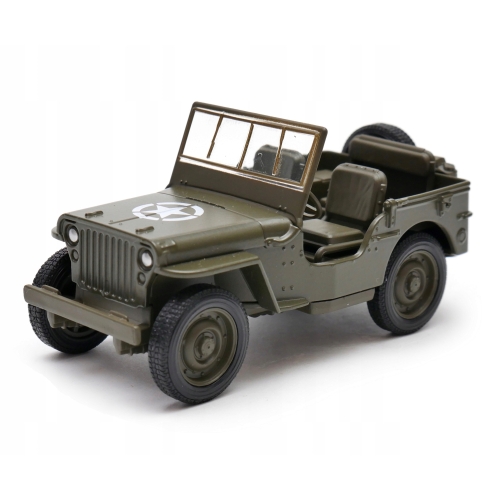 JEEP 1941 WILLYS MB METALOWY MODEL SAMOCHODU Z NAPĘDEM SKALA 1:34 NEX WELLY