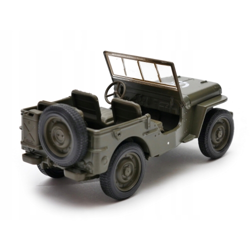 JEEP 1941 WILLYS MB METALOWY MODEL SAMOCHODU Z NAPĘDEM SKALA 1:34 NEX WELLY