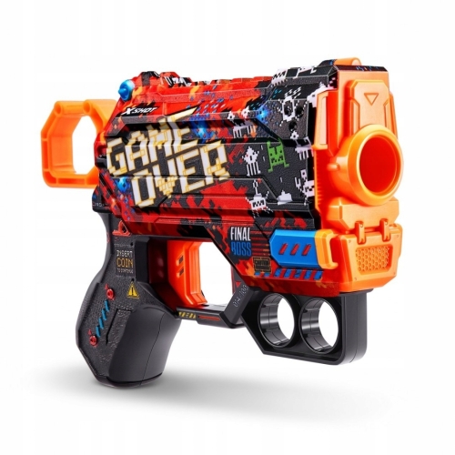 Pistolet na Strzałki Wyrzutnia Zuru X-shot SKINS MENACE Game Over 8 strzał