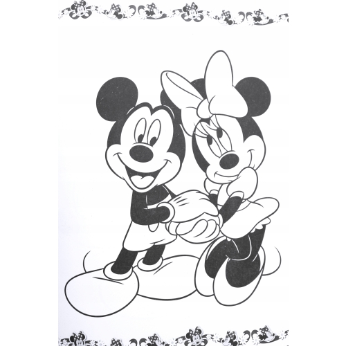 KOLOROWANKA MEGA COLOR DISNEY Z NAKLEJKAMI Minnie Mause Daisy 128 stron