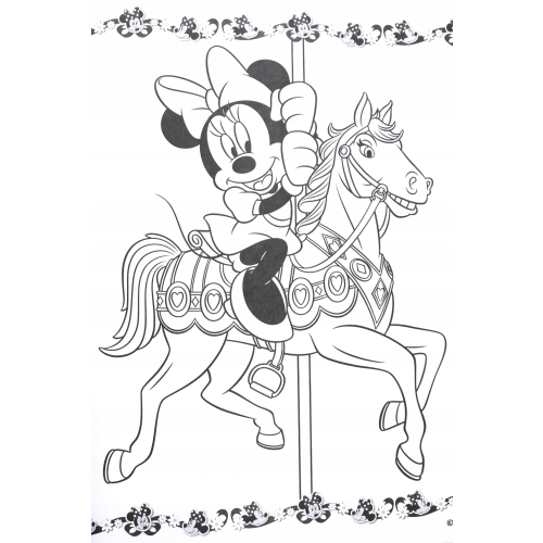 KOLOROWANKA MEGA COLOR DISNEY Z NAKLEJKAMI Minnie Mause Daisy 128 stron