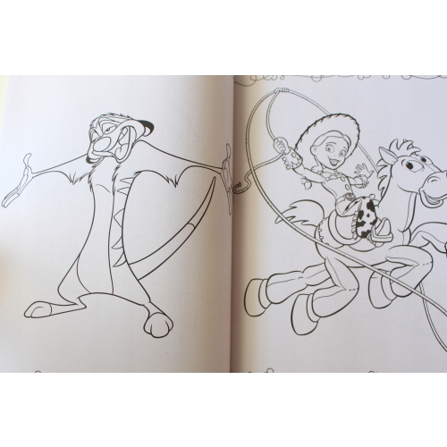 KOLOROWANKA DISNEY PIXAR MEGA COLOR Z NAKLEJKAMI PLUTO NEMO KRÓL LEW AUTA
