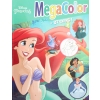 KOLOROWANKA DISNEY PRINCESS MEGA COLOR Z NAKLEJKAMI MERIDA ARIEL KOPCIUSZEK