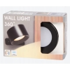 LAMPA ŚCIENNA LED AKUMULATOROWA USB PUNKTOWA 360 STOPNI 9,5 x 8 x 4,5 cm