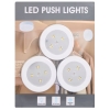 Lampki dotykowe LED Oświetlenie szafki mebli garderoby 3 szt 7cm 3W BIAŁE b