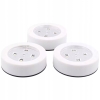 Lampki dotykowe LED Oświetlenie szafki mebli garderoby 3 szt 7cm 3W BIAŁE b