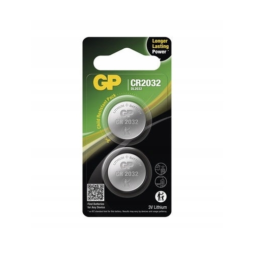 Bateria litowa firma GP wersja CR2032 DL2032 3V Lithium 1 sztuka Blister