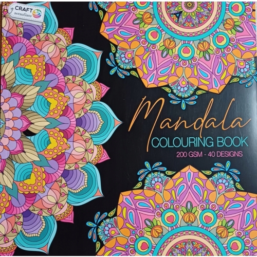 ANTYSTRESOWA EKSLUZYWNA KOLOROWANKA KSIĄŻKA MANDALA 200GSM 40 STRON RÓŻOWA