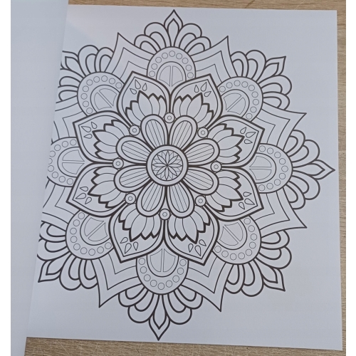 ANTYSTRESOWA EKSLUZYWNA KOLOROWANKA KSIĄŻKA MANDALA 200GSM 40 STRON RÓŻOWA