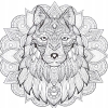 ANTYSTRESOWA EKSLUZYWNA KOLOROWANKA KSIĄŻKA MANDALA 200GSM 40 STRON FIOLET