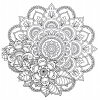 ANTYSTRESOWA EKSLUZYWNA KOLOROWANKA KSIĄŻKA MANDALA 200GSM 40 STRON FIOLET