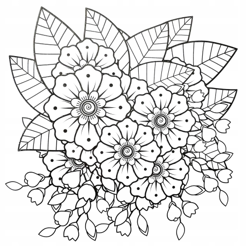 ANTYSTRESOWA EKSLUZYWNA KOLOROWANKA KSIĄŻKA MANDALA 200GSM 40 STRON FIOLET