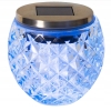 LAMPA SOLARNA SZKLANA KULA LED W KÓŁKA DEKORACJA OGRODU KOLOROWA STOJĄCA 21