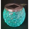 LAMPA SOLARNA SZKLANA KULA LED W KÓŁKA DEKORACJA OGRODU KOLOROWA STOJĄCA 21