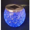 LAMPA SOLARNA SZKLANA KULA LED W KÓŁKA DEKORACJA OGRODU KOLOROWA STOJĄCA 21