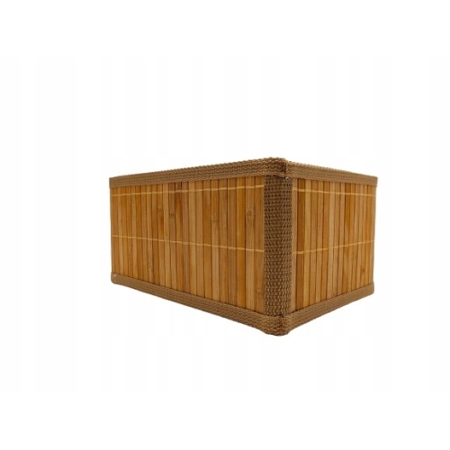 KOSZYK BAMBUSOWY ORGANIZER pudełko do przechowywania wymiar: 24 x 18 x 13cm