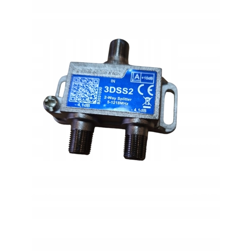 Splitter Rozgałęźnik antenowy 3DSS2 TELESTE 2 x F 5-1218 MHz 10 dB