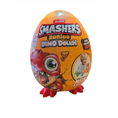 Jajko Jajo Zuru Smashers Junior Dino Dough XXL Kolekcja RAPTOR RED Big Size