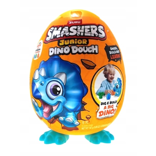 Jajko Jajo Zuru Smashers Junior Dino Dough XXL Kolekcja RAPTOR RED Big Size