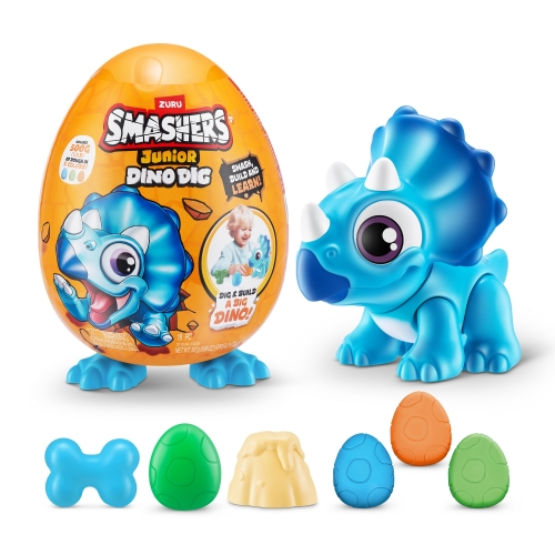 Jajko Jajo Zuru Smashers Junior Dino Dough XXL Kolekcja RAPTOR RED Big Size