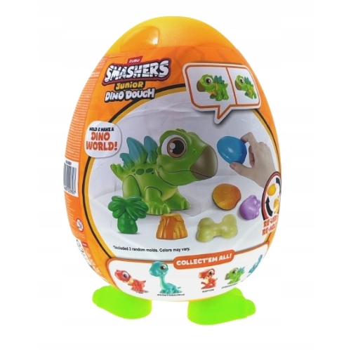 Jajko Jajo Zuru Smashers Junior Dino Dough XXL Kolekcja RAPTOR RED Big Size
