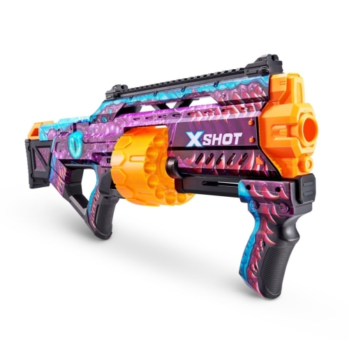 ZURU X-SHOT SKINS WYRZUTNIA LAST STAND ENIGMA PISTOLET + 16 NABOJÓW 8+