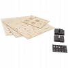 Zegar Retro Drewniane Mechaniczne Puzzle 3D do składania 13.5x9.5x24 cm 168