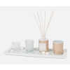 Dyfuzor zapachowy tealight na tacy prezent na święta Aroma Set Czarny 7 pcs