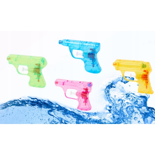 PISTOLET NA WODĘ PISTOLETY NA WODĘ KOLOROWE KIESZONKOWE DLA DZIECI 4 SZT d