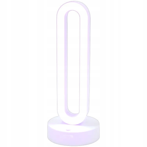 LAMPA LED WIELOKOLOROWA RGB DEKORACYJNA AKUMULATOROWA USB PILOT 27 CM BIAŁA