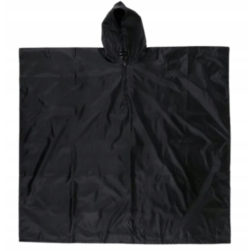Ponczo PONCHO przeciwdeszczowe 155-190 cm wodoodporne 2650 mm kolor CZARNY