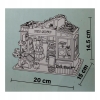 Drewniany model do samodzielnego skladania Pet Shop 3D z podświetleniem 90