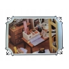 Drewniany model do samodzielnego skladania TAILOR SHOP 3D z podświetleniem