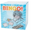BINGO TOWARZYSKA GRA RODZINNA METALOWY BĘBEN LOTTO