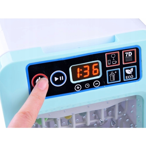 PRALKA DLA DZIECI AUTOMAT DZWIĘKI NA BATERIE PANEL DOTYKOWY Z AKCESORIAMI