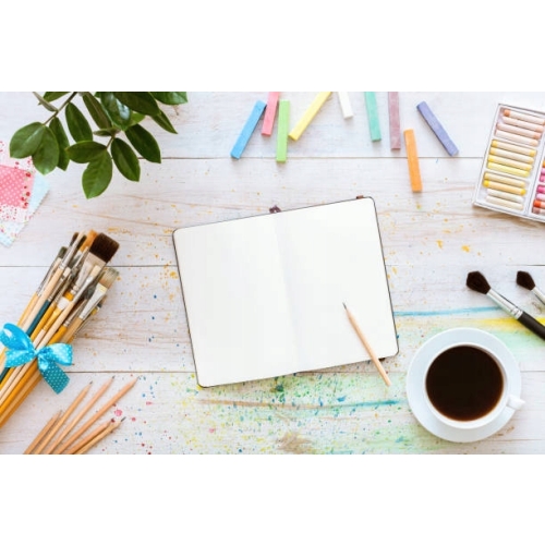 Szkicownik A4 w twardej oprawie z gumką 50 ark wysoka gramatura 150g czarny