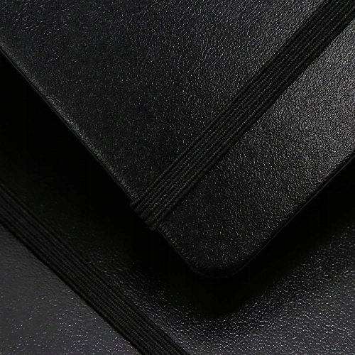 Szkicownik A4 w twardej oprawie z gumką 50 ark wysoka gramatura 150g czarny