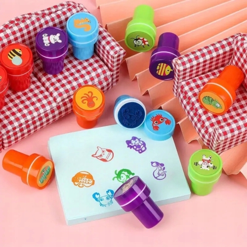 PIECZĄTKI STEMPLE DO DEKOROWANIA Z MOTYWEM MINI SMOKI DLA DZIECI 26 SZTUK