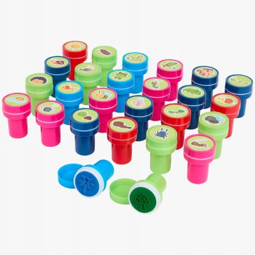 PIECZĄTKI STEMPLE DO DEKOROWANIA Z MOTYWEM MINI SMOKI DLA DZIECI 26 SZTUK