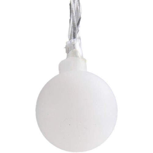 Girlanda ogrodowa 50 szt LED duże kulki Biel ciepła 1650 cm zasilanie 220V