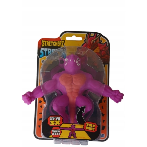 Figurka Rozciągliwa antystresowa gumowa 3XXL Stretcherz Stretch SMOK FIOLET