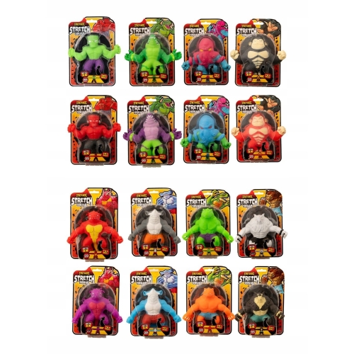 Figurka Rozciągliwa antystresowa gumowa 3XXL Stretcherz Stretch SMOK FIOLET