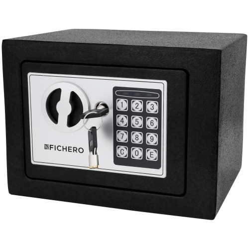 Mini Sejf zamek szyfrowy Kasetka na pieniądze metal 13,5x13,5cm SZYFR BLACK
