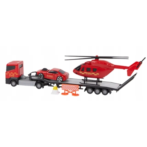 Laweta straż pożarna służby miejskie MEGA TRANSPORTER Street Machines 3+