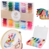 NICI DO HAFTOWANIA WYSZYWANIA MIX KOLORÓW W ETUI NA PREZENT 80 sztuk x 8 m