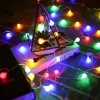Kolorowa Girlanda PARTY LIGHTS 50 LED 2,5 cm matowe kulki długość 1500 cm A