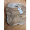 TACA DESKA OZDOBNA NATURALNE DREWNO TEKOWE DEKORACJA 33 x 3cm NIEREGULARNA