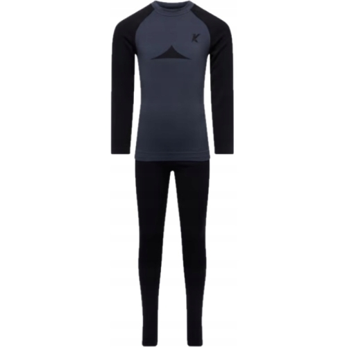 Komplet bielizny termicznej firma KAYTAN THERMO SET KIDS czarny r. 134-140