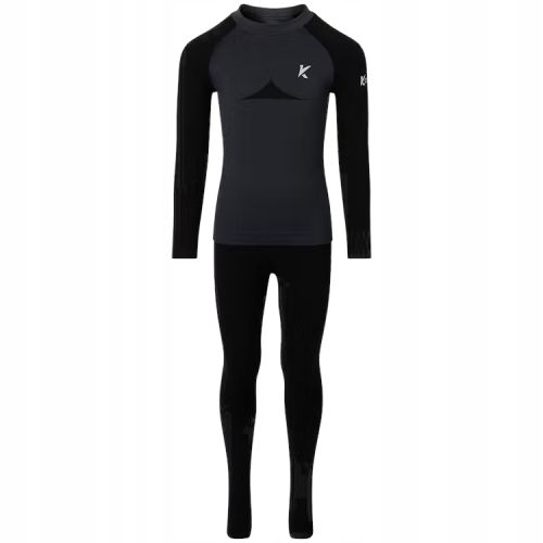 Komplet bielizny termicznej firma KAYTAN THERMO SET KIDS czarny r. 134-140